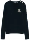 Ralph Lauren Montiva Long Sleeve Pullover In Blue