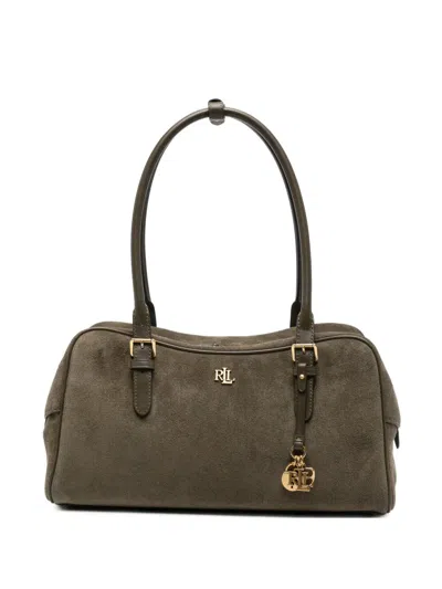 Ralph Lauren Lauren  "mrcy" Large Zipped Satchel Bag In Green
