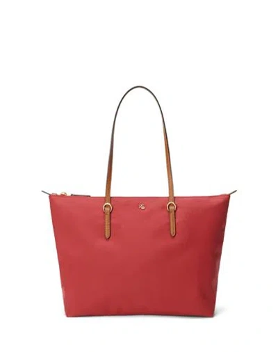 Ralph Lauren Lauren  Nylon Medium Keaton Tote Woman Handbag Red Size - Recycled Nylon, Polyurethane