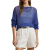 Ralph Lauren Pointelle-knit Linen-blend Sweater