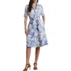 Ralph Lauren Womens Paisley Tie Front Linen Shirtdress 0ps 22w