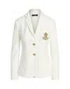 Ralph Lauren Lauren  Bullion Jacquard Blazer In White