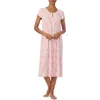 Ralph Lauren Plus Size Flutter Sleeves Ballet Nightgown In Pink