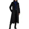 Ralph Lauren Lauren  Plaid Wool Blend Longline Coat In Black