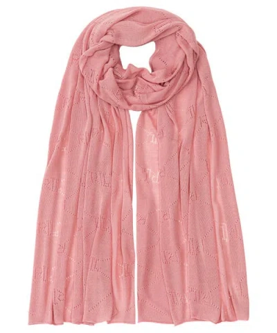 Ralph Lauren Lauren  Pointelle Logo Wrap In Pink