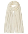 Ralph Lauren Lauren  Pointelle Patchwork Wrap In White