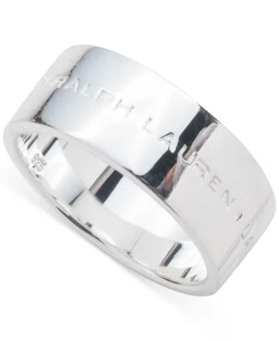 Ralph Lauren Lauren  Polished Logo Ring In Sterling Silver