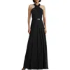 Ralph Lauren Black Lefora Sleeveless Dress In Black/cream