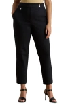 Ralph Lauren Plus Size Ponte Ankle Pant In Multi
