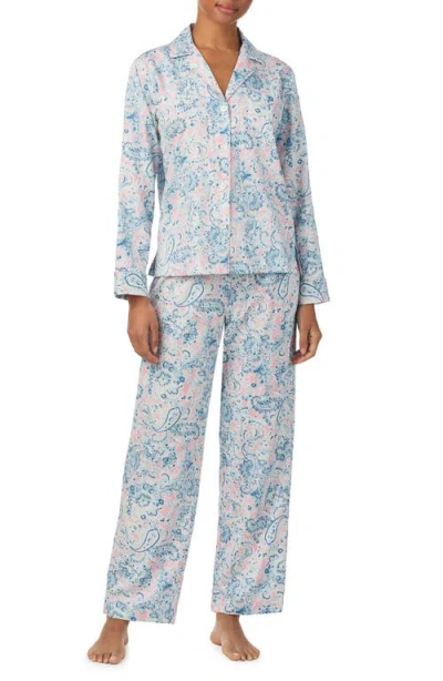 Ralph Lauren Lauren  Print Cotton Blend Pajamas In Multi