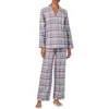 Ralph Lauren Lauren  Print Cotton Blend Pajamas In Purple