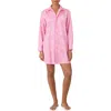 Ralph Lauren Lauren  Print Cotton Blend Sleepshirt In Pink