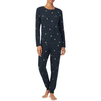 Ralph Lauren Lauren  Print Henley Pajamas In Multi