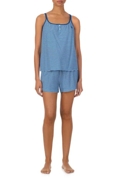 Ralph Lauren Lauren  Print Short Pajamas In Blue Stp
