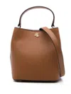 Ralph Lauren Leather Tote Bag In Brown
