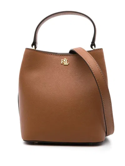 Ralph Lauren Lauren  Reese Sm Bkt Bucket Bag Small In Brown