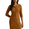 Ralph Lauren Womens Rib Knit Long Sleeve Polo Cardigan Sweater Xs 3x In Brown