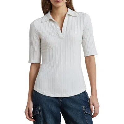 RALPH LAUREN LAUREN RALPH LAUREN RIB POLO TOP
