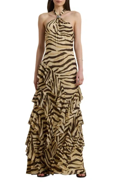 RALPH LAUREN LAUREN RALPH LAUREN RUFFLE GOWN