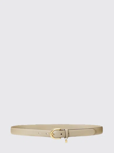 Ralph Lauren Lauren  Saffiano Leather Belt In Transparent