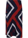 Ralph Lauren Sharae Mid A Line Skirt In Multi