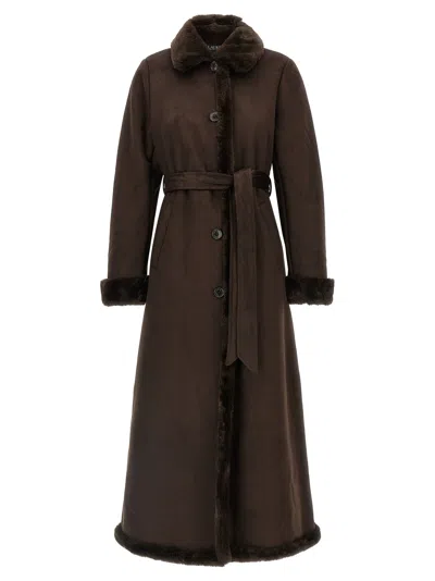 Ralph Lauren Lauren  'shea' Coat In Brown