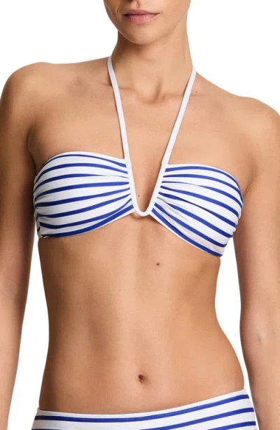 Ralph Lauren Lauren  Shirred V-wire Bikini Top In Multi