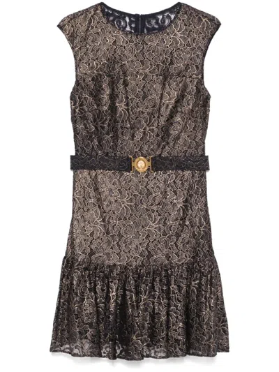 Ralph Lauren Lauren  Short Sleeve Cocktail Dress In Gray