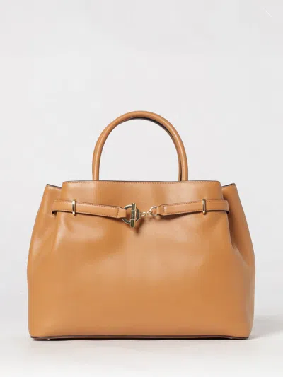 Ralph Lauren Toggle-fastening Leather Shoulder Bag In Brown