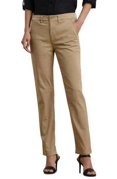 Ralph Lauren Lauren  Slim Fit Stretch Chinos In Brown