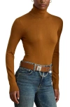 Ralph Lauren Women's Silk-blend Turtleneck Sweater In Brown