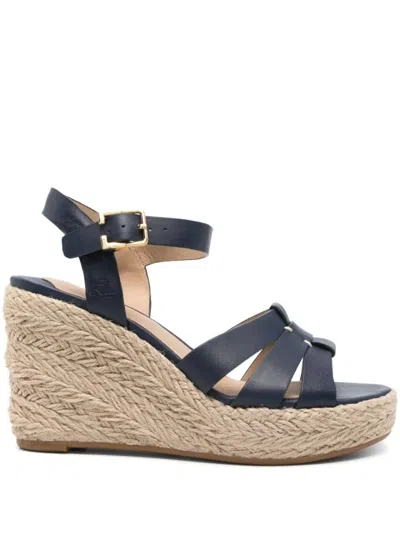 Ralph Lauren Lauren  Soffia Espdr Espadrilles Wedge In Blue