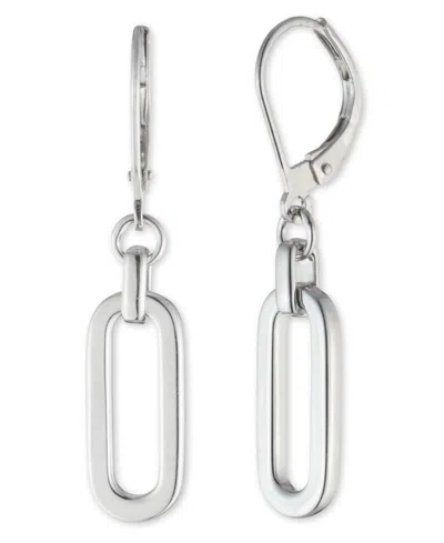 Ralph Lauren Sterling Silver Link Drop Earring