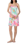 Ralph Lauren Lauren  Strappy Satin Short Chemise