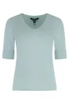 Ralph Lauren Stretch Cotton T-shirt In Blue