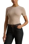 Ralph Lauren Lauren  Stretch Cotton T-shirt In Brown
