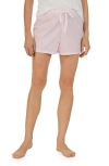 Ralph Lauren Lauren  Stripe Boxer Pajama Shorts In Pink Stripe