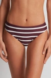 Ralph Lauren Womens Striped Ring Bandeau Bikini Top Hipster Bottoms