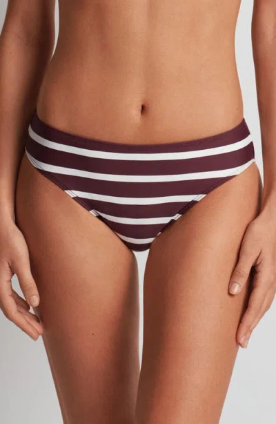 RALPH LAUREN LAUREN RALPH LAUREN STRIPE HIPSTER BIKINI BOTTOMS