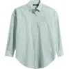 Ralph Lauren Lauren  Stripe Oversize Cotton Button-up Shirt In Washed Sage Multi