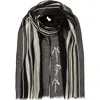 Ralph Lauren Stripe Wrap In Black