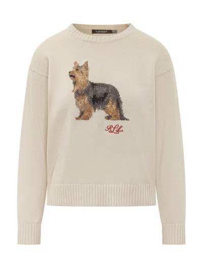 Ralph Lauren Lauren  Style Textured Pullover Sweater In Neutral
