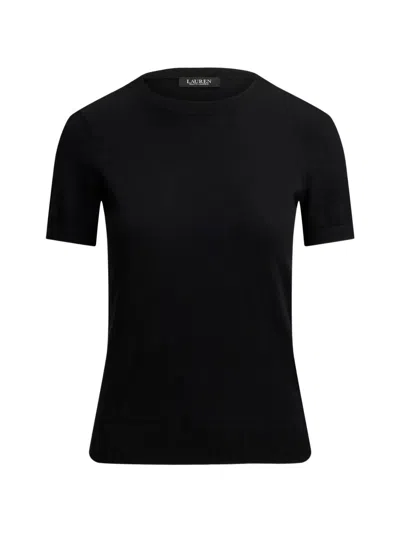 Ralph Lauren Lauren  Sweater Short Sleeves Pullover In Black