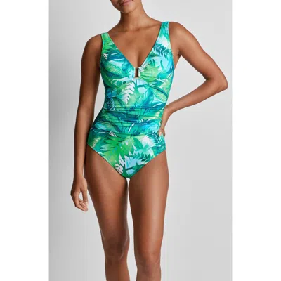 RALPH LAUREN LAUREN RALPH LAUREN UNDERWIRE ONE-PIECE SWIMSUIT