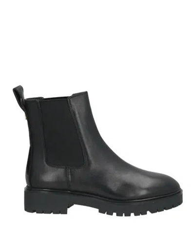 Ralph Lauren Lauren  Woman Ankle Boots Black Size 10 Leather