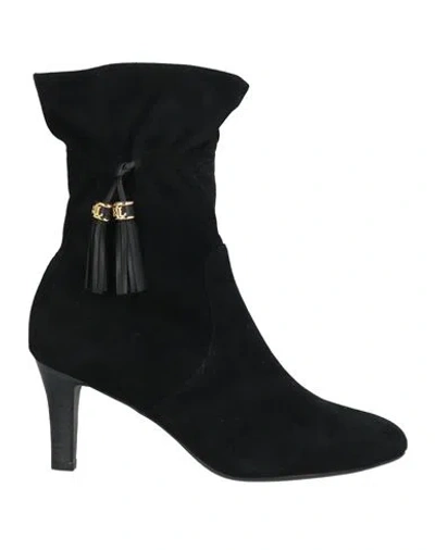 Ralph Lauren Lauren  Woman Ankle Boots Black Size 7.5 Leather