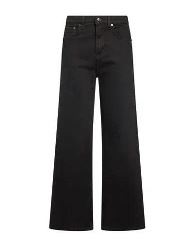 Ralph Lauren Lauren  Woman Jeans Black Size 2 Cotton, Elastane