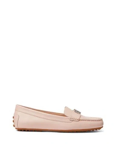 Ralph Lauren Lauren  Woman Loafers Blush Size 9.5 Bovine Leather In Pink