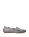 Ralph Lauren Lauren  Woman Loafers Grey Size 9.5 Bovine Leather
