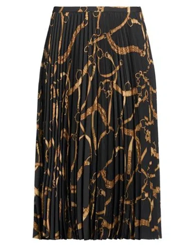 Ralph Lauren Lauren  Woman Midi Skirt Black Size 0 Recycled Polyester